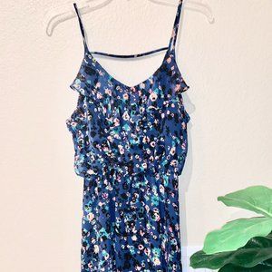 LUSH navy blue flowy mini dress, Size M